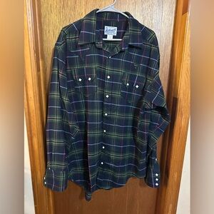 Rockmount Ranch Wear shirt. Pearl snaps. Size L. Amazing just too big for me.